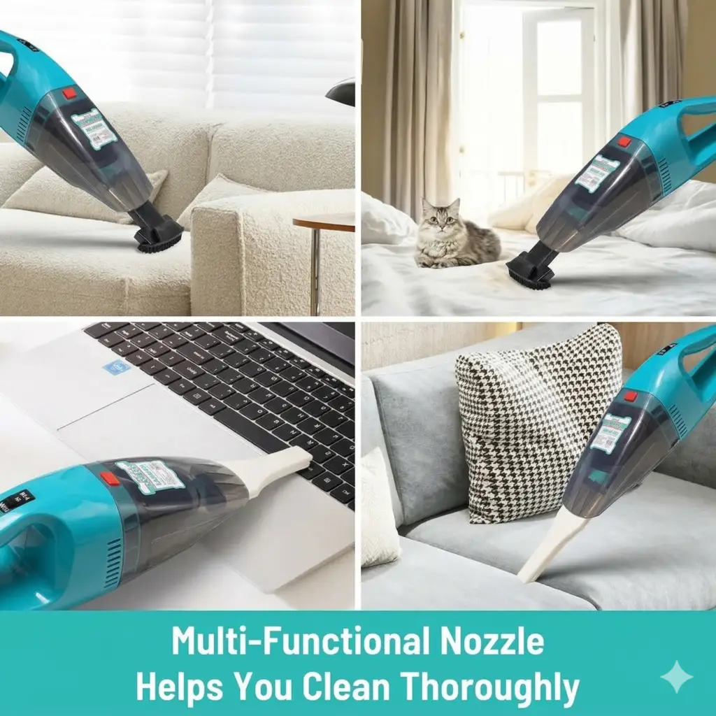 Lamboss Aspirateur de Voiture Portable - مكنسة كهربائية محمولة عالية القوة5