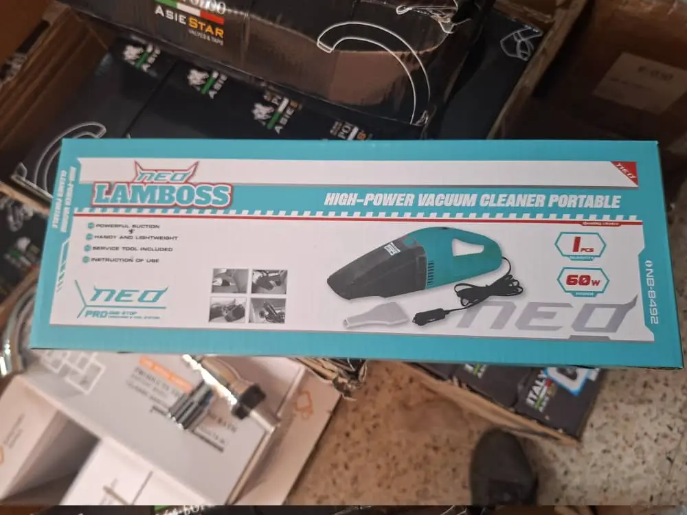 Lamboss Aspirateur de Voiture Portable - مكنسة كهربائية محمولة عالية القوة8