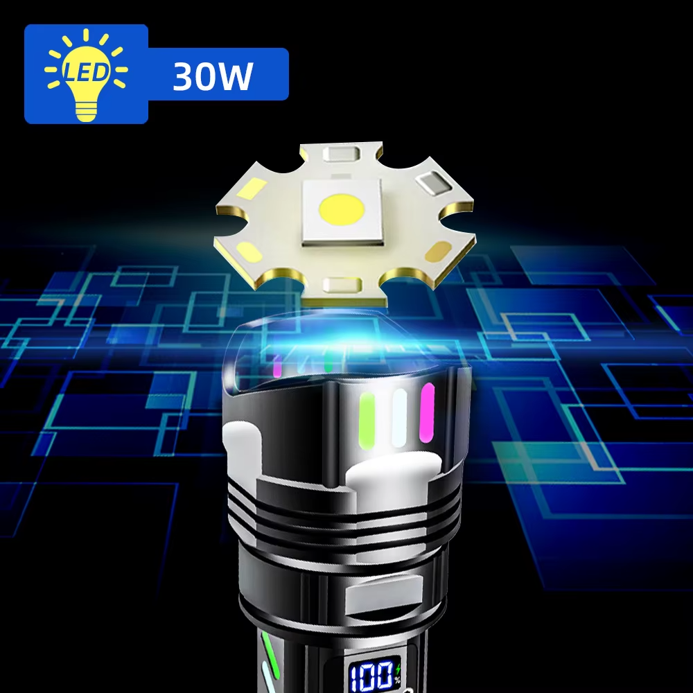 Lampe Torche Tactique Laser Ultra-Puissante - Rechargeable Longue Portée - مصباح يدوي تكتيكي ليزر قوي جداً - مدى بعيد11