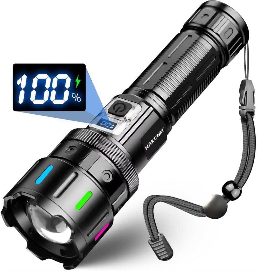 Lampe Torche Tactique Laser Ultra-Puissante - Rechargeable Longue Portée - مصباح يدوي تكتيكي ليزر قوي جداً - مدى بعيد4