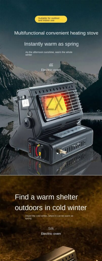 Réchaud & Chauffage à Gaz Portable 2-en-1 (1.3kW) – سخان وطباخ غاز متنقل 2 في 1 للرحالات والتخييم6