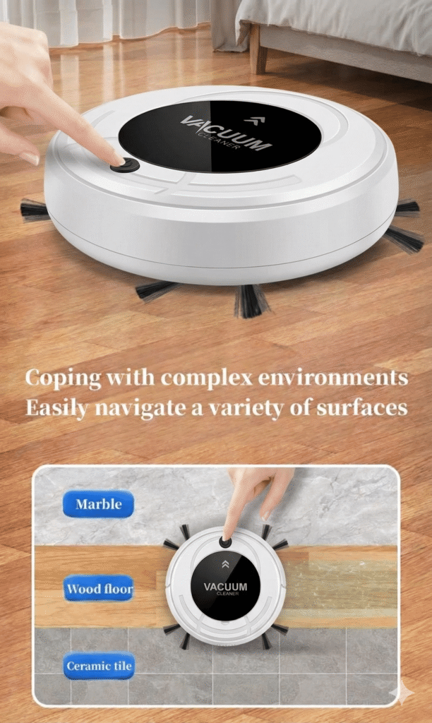 Robot Aspirateur Laveur Intelligent Ultra-Puissant – روبوت تنظيف ذكي 3 في 1