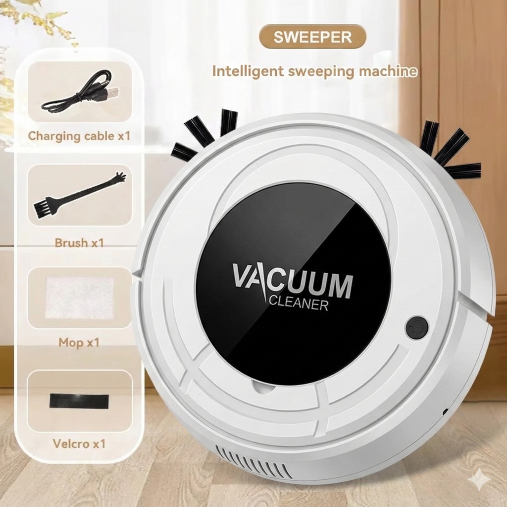 Robot Aspirateur Laveur Intelligent Ultra-Puissant – روبوت تنظيف ذكي 3 في 1