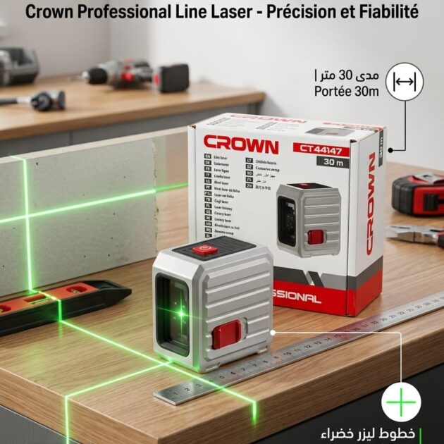 Niveau laser 2 lignes 30M CROWN CT44147
