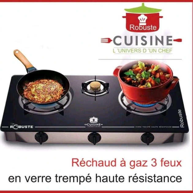 Réchaud a gaz 3 Feux Robuste