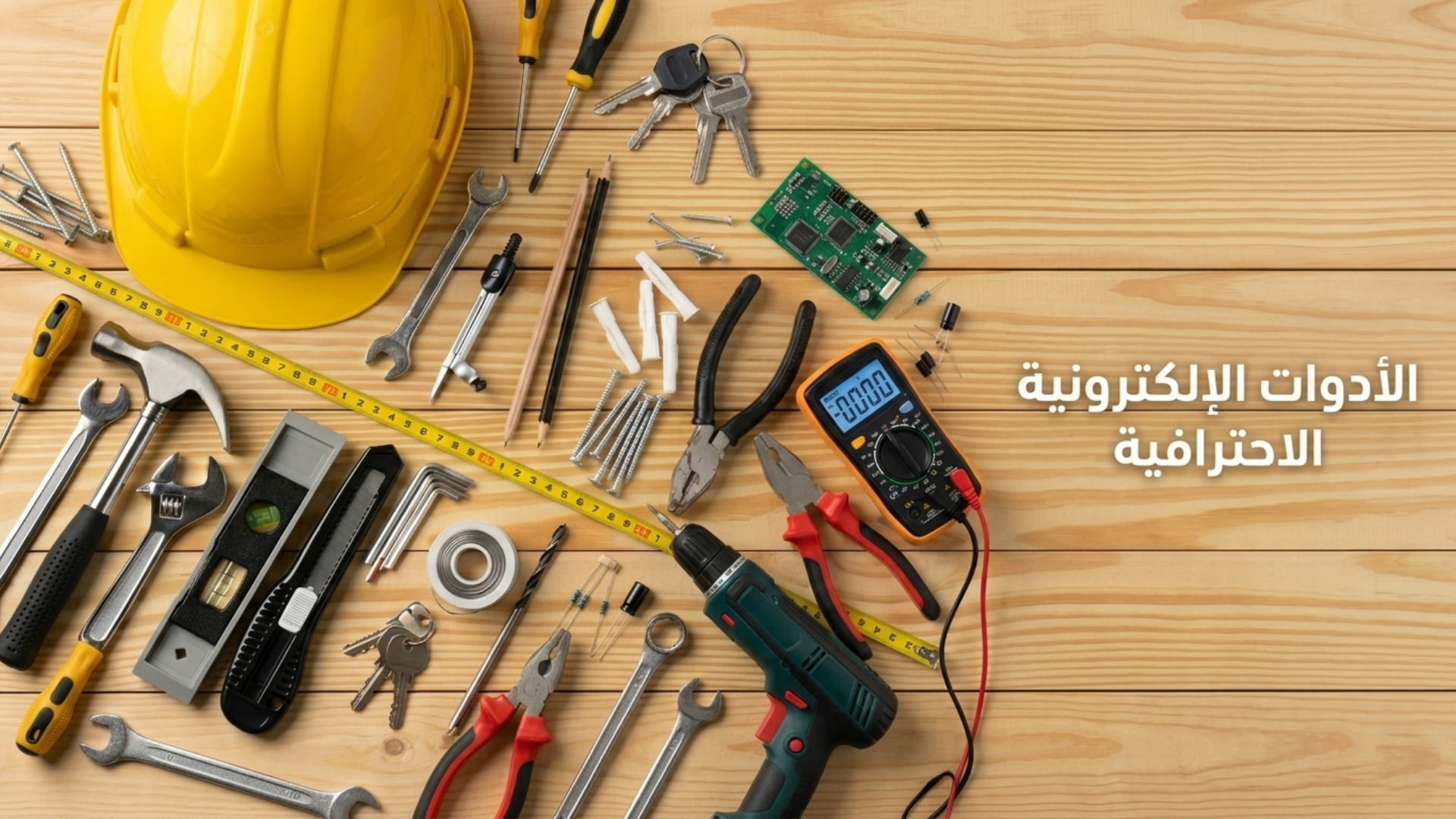 Multimètres, perceuses et outils de précision pour les experts et passionnés de bricolage.